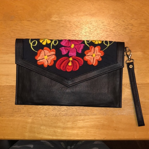 Mexican Embroidered Wristlet - Picture 1 of 2